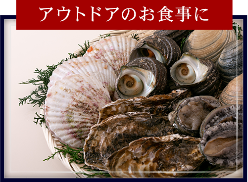 アウトドアのお食事に